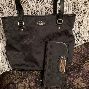 Coach purse and wallet
